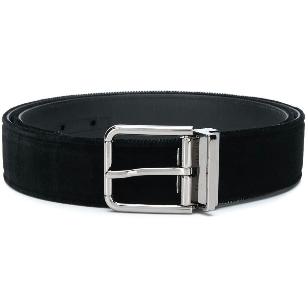 Dolce & Gabbana Black Velvet Belt